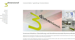 Desktop Screenshot of 3dimensional.ch